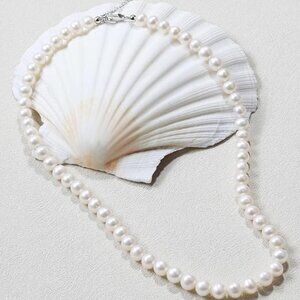 Freshwater Pearl Necklace for Women, 7-8mm AAAA Grade Pearls